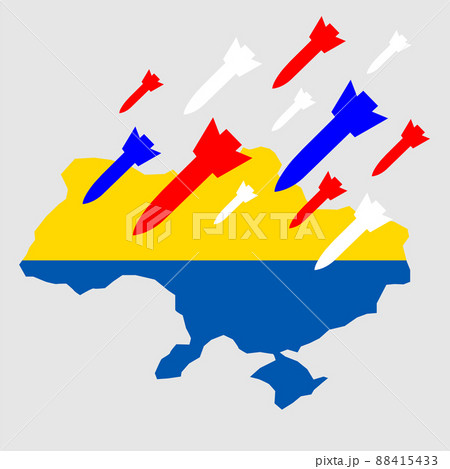No war in Ukraine concept illustration with 88415433