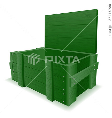 army wooden box for weapons and ammunition vector illustration 88416900
