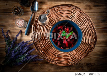 Ukrainian soup - borscht. Ukrainian soup - borscht. 88419298