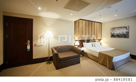 The interior design. The big modern Bedroom The interior design. The big modern Bedroom 88419581