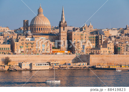 Landscape of Valletta, Malta. Coastal view 88419823