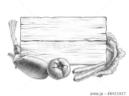 Vegetables wooden sign Vegetables wooden sign 88421927