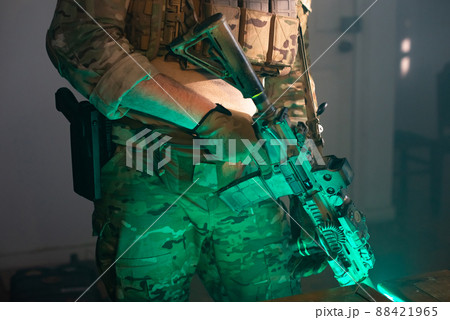 Cropped image of man in military equipment Cropped image of man in military equipment 88421965