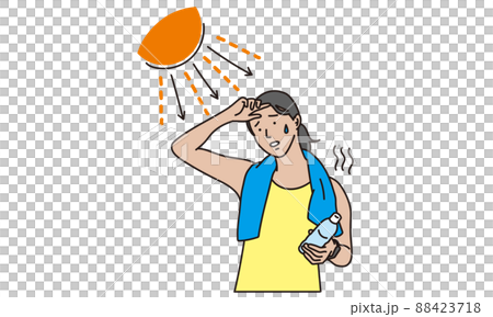 Asian women suffering from sunburn Asian women suffering from sunburn 88423718