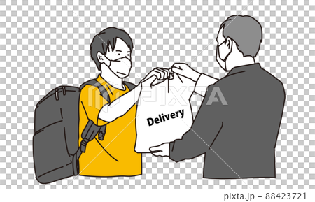 デリバリーの仕事をするギグワーカー 88423721
