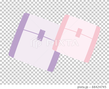 Menstrual napkins, sanitary supplies, female illustrations 88424745