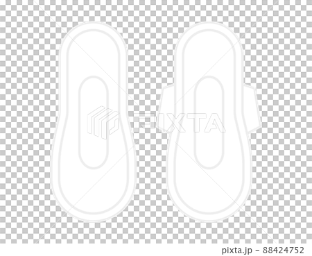 Menstrual napkins, sanitary supplies, female illustrations 88424752