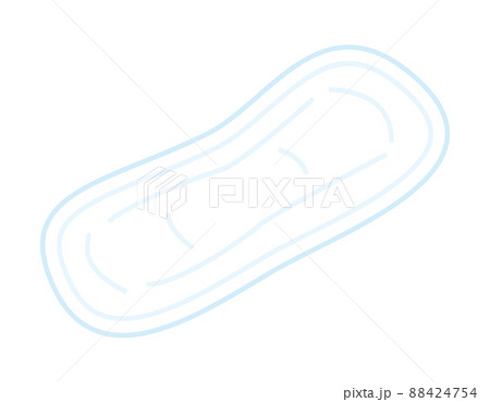 生理用ナプキン 生理用品 女性 イラスト 生理用ナプキン 生理用品 女性 イラスト 88424754