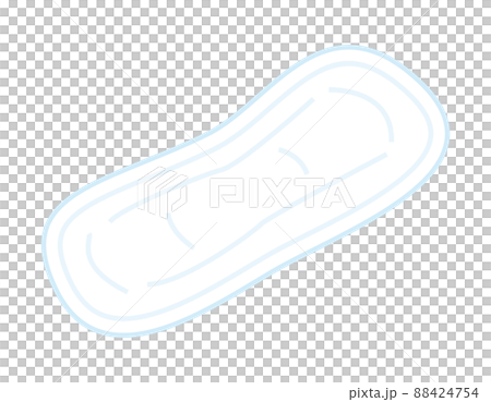 生理用ナプキン 生理用品 女性 イラスト 生理用ナプキン 生理用品 女性 イラスト 88424754