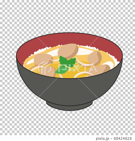 親子丼のイラスト 88424828