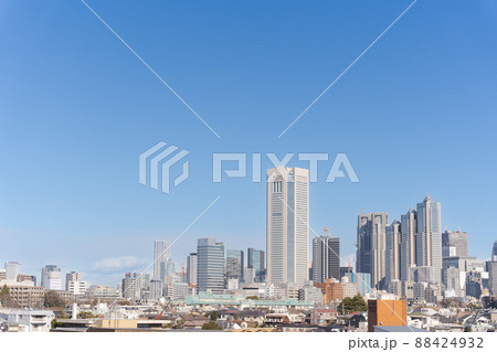 東京　都市　ビル風景 88424932
