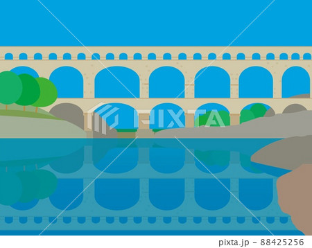 ポン・デュ・ガール　pont　du　gard　フランス　france 88425256