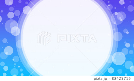 和風フレーム　水玉　玉　輪　紫色　青色　緑色　黄色　背景素材　バックグラウンド 88425719