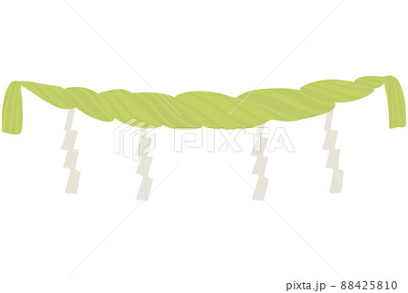 注連縄(しめなわ） 神を祭る神聖な場所に張る縄 鼓胴型 88425810