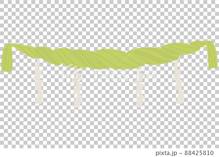 注連縄(しめなわ） 神を祭る神聖な場所に張る縄 鼓胴型 88425810