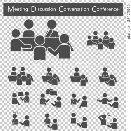 打合せ、会議、会話、ディスカッションセット 打合せ、会議、会話、ディスカッションセット 88425940