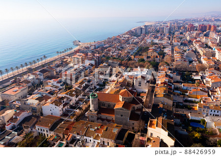 Drone view of the Catalan town of Vilassar de Mar Drone view of the Catalan town of Vilassar de Mar 88426959