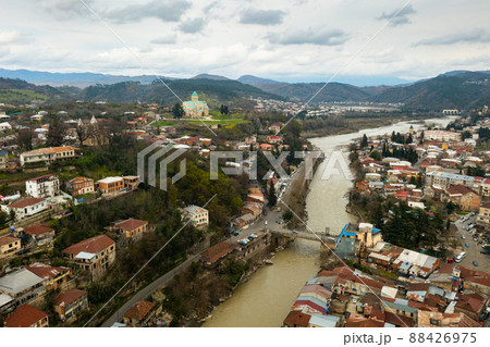 View from drone of Georgian town Kutaisi 88426975