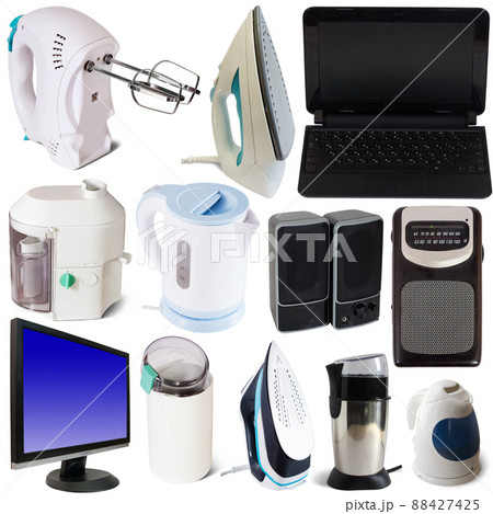 Collage of different home appliances Collage of different home appliances 88427425