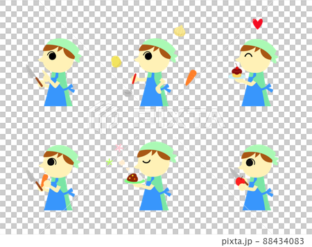 Boy icon cooking 3 88434083