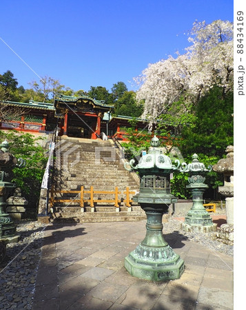 ＜静岡県 久能山東照宮＞唐門と灯篭 88434169