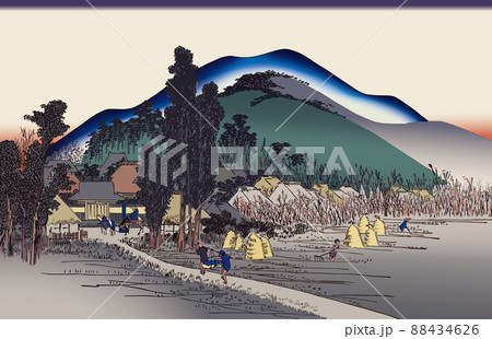 東海道五十三次/石薬師 石薬師寺 東海道五十三次/石薬師 石薬師寺 88434626