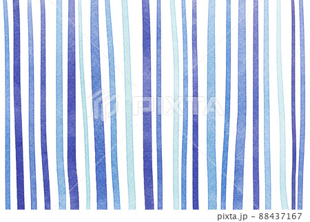 背景素材_水彩ボーダー_青 88437167