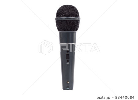 Microphone on white. Mic isolated on white. 88440684