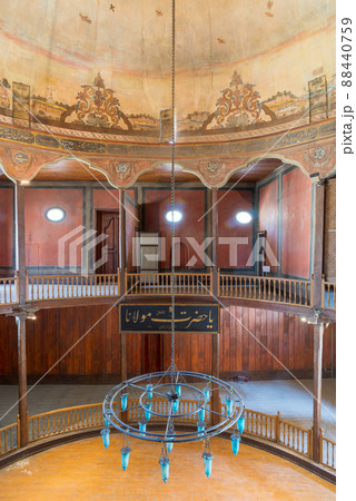 Whirling Dervishes Ceremony hall at the Mevlevi Tekke, old abandoned hall for the Whirling Dervishes, Cairo, Egypt 88440759