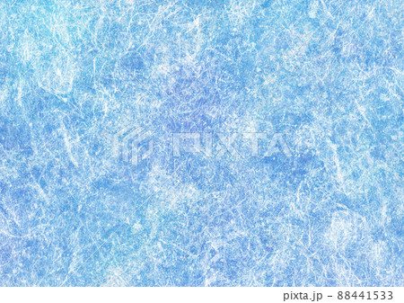 繊維やチリを散らした、海色の創作和紙 繊維やチリを散らした、海色の創作和紙 88441533