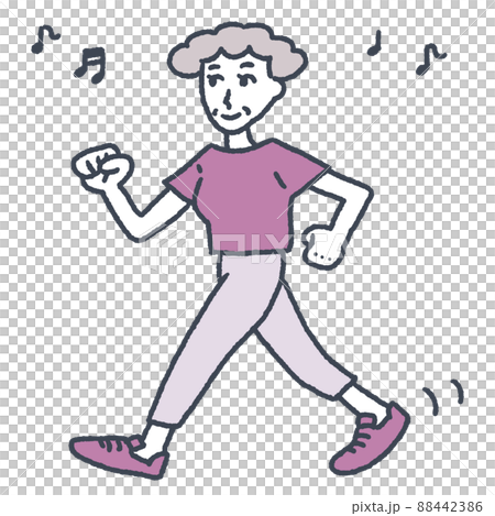 Grandma walking 88442386