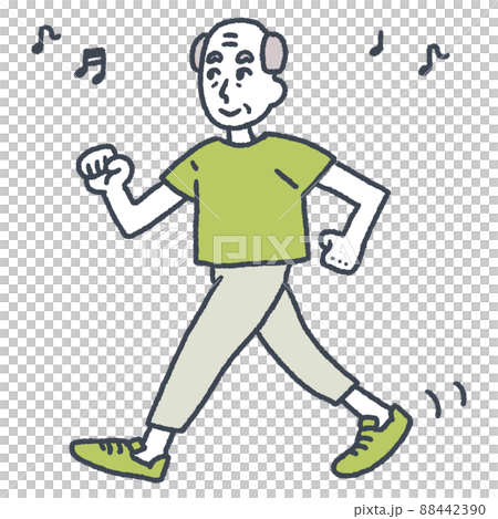 Grandpa walking 88442390