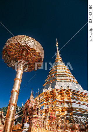 Aerial view of Wat Phra That Doi Suthep temple in Chiang Mai, Thailand 88442460