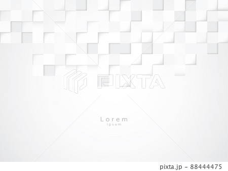 Abstract geometric modern square background design. Vector art illustration 88444475