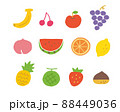 フルーツイラスト集合 ラインなしカラー フルーツイラスト集合 ラインなしカラー 88449036