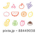 フルーツイラスト集合 カラーライン フルーツイラスト集合 カラーライン 88449038