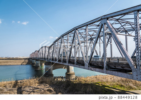 《岐阜県》大垣市 長良大橋 《岐阜県》大垣市 長良大橋 88449128