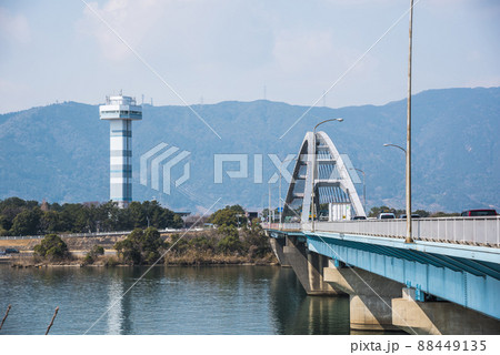 《岐阜県》海津市　長良川大橋 88449135