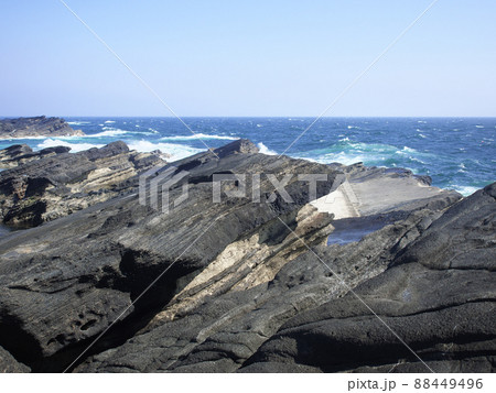 荒波の城ヶ島 自然風景 荒波の城ヶ島 自然風景 88449496