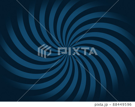 湾曲している放射状の集中線　背景画像（ブルー） 88449596