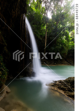 Erawan Waterfall,beautiful waterfall deep forest in Thailand 88449739