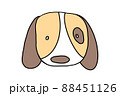 cute dog cartoon image on white background 88451126