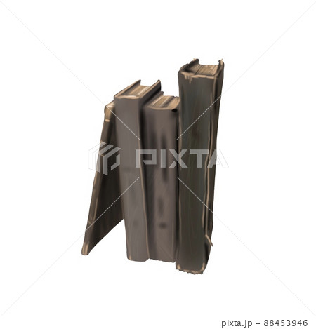 Watercolor illustration of old magic books. vintage realistic books and magic 88453946