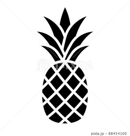 Pineapple Icon Pineapple Tropical Fruit のイラスト素材