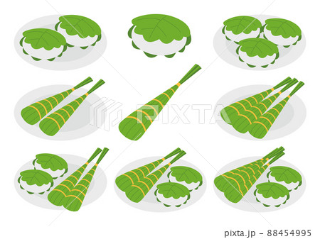 子どもの日_ちまき_柏餅_セット 88454995