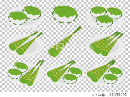 子どもの日_ちまき_柏餅_セット 88454995