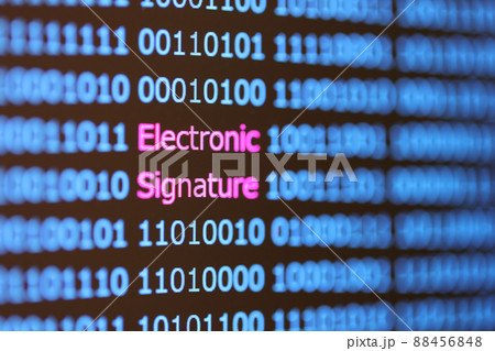 Electronic Signature 電子署名のイメージ 88456848