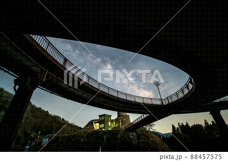 福島県田村市　星の村天文台の天の川 88457575