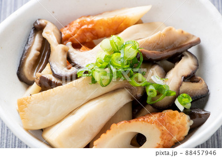 エリンギと椎茸とちくわの炒め物。 エリンギと椎茸とちくわの炒め物。 88457946