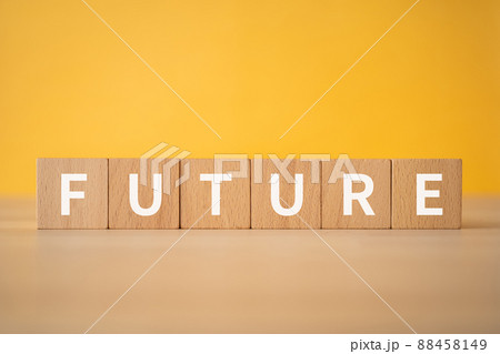 「FUTURE」と書かれた積み木 88458149